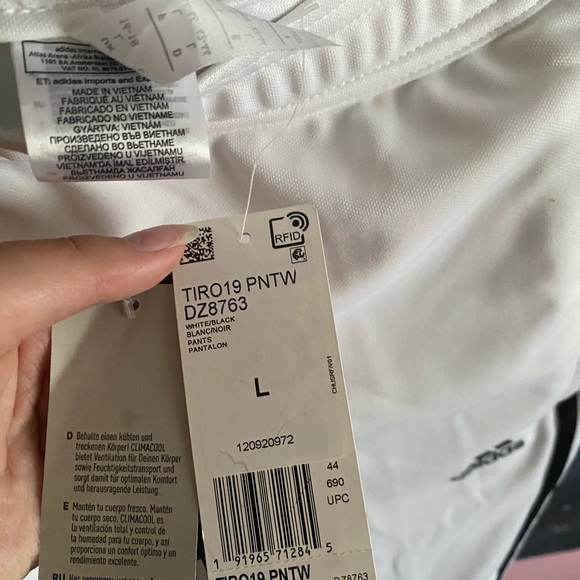 White Addias track pants - Picture 3 of 3